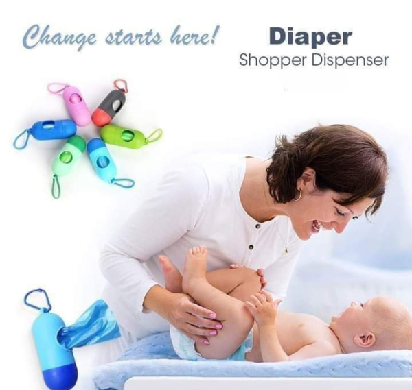 Portable Diaper Shopper Dispenser Durable Design (random Color)